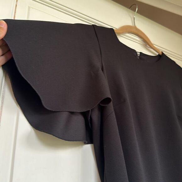 Excellent Condition Versatile Black Dress With Sleeve Detail By Maggie London - Picture 2 of 7